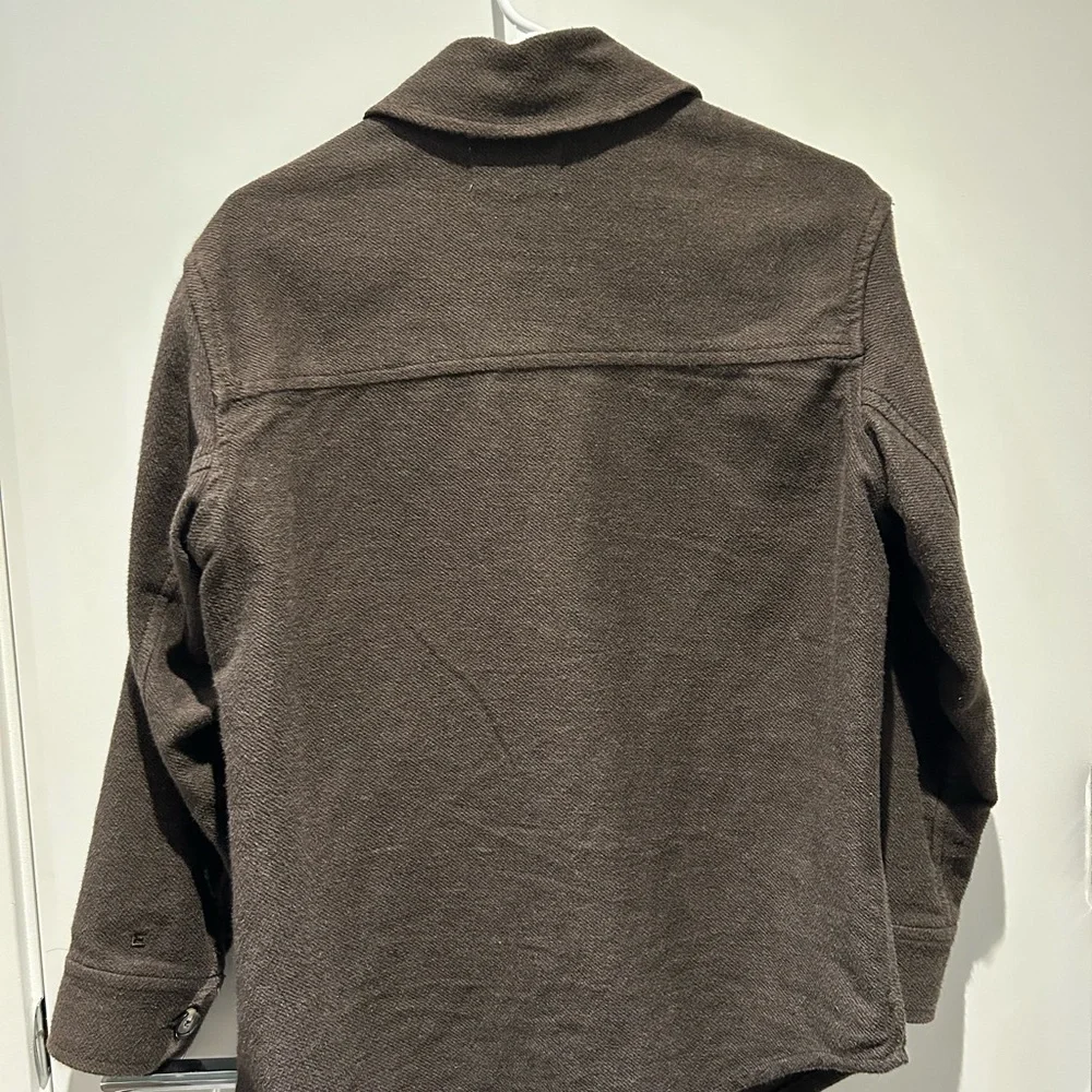 Everlane The Oversized Shirt Jacket in Dark Brown - Picture 3 of 4